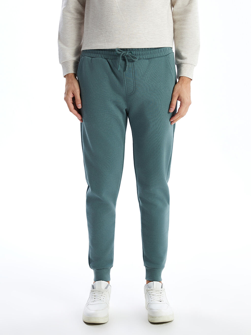 Yeşil Standart Kalıp Erkek Eşofman Altı-1