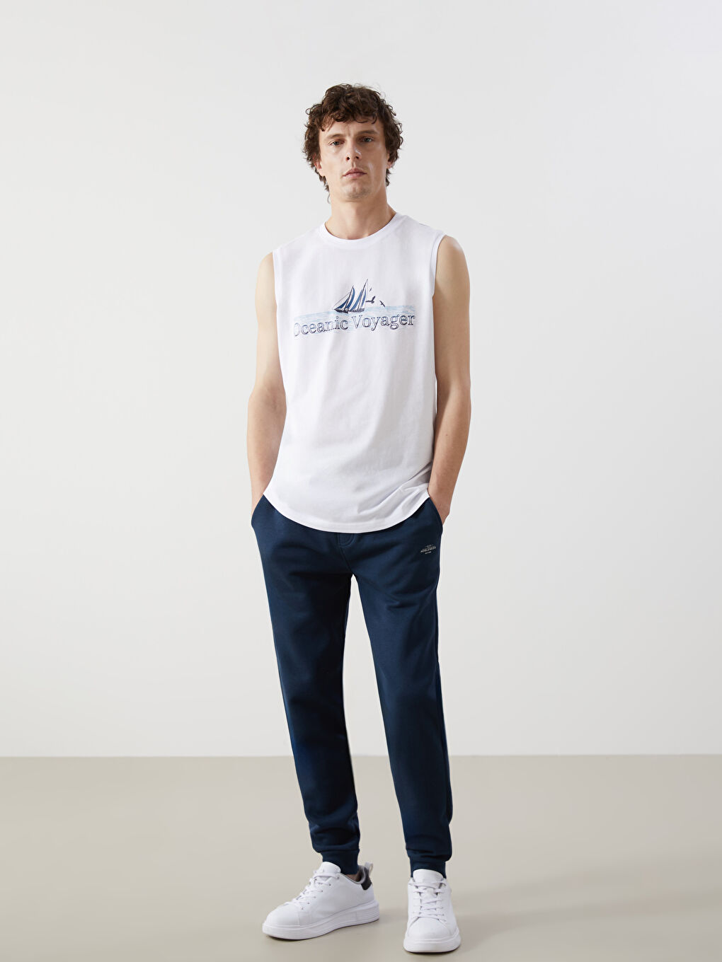 Lacivert Standart Kalıp Erkek Eşofman Altı