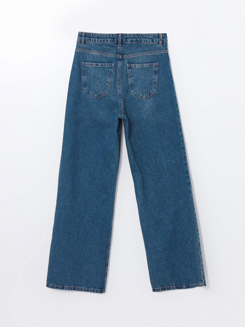 LCW Jeans Orta İndigo Rodeo Baggy Fit Kadın Jean Pantolon - 1