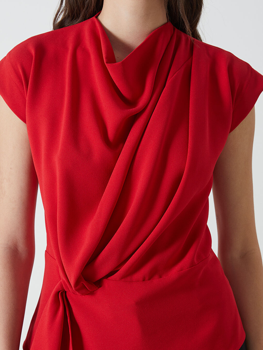 LCWAIKIKI Classic Bluza za Žene sa Uspravnom Kragnom -W4LB25Z8-GZL
