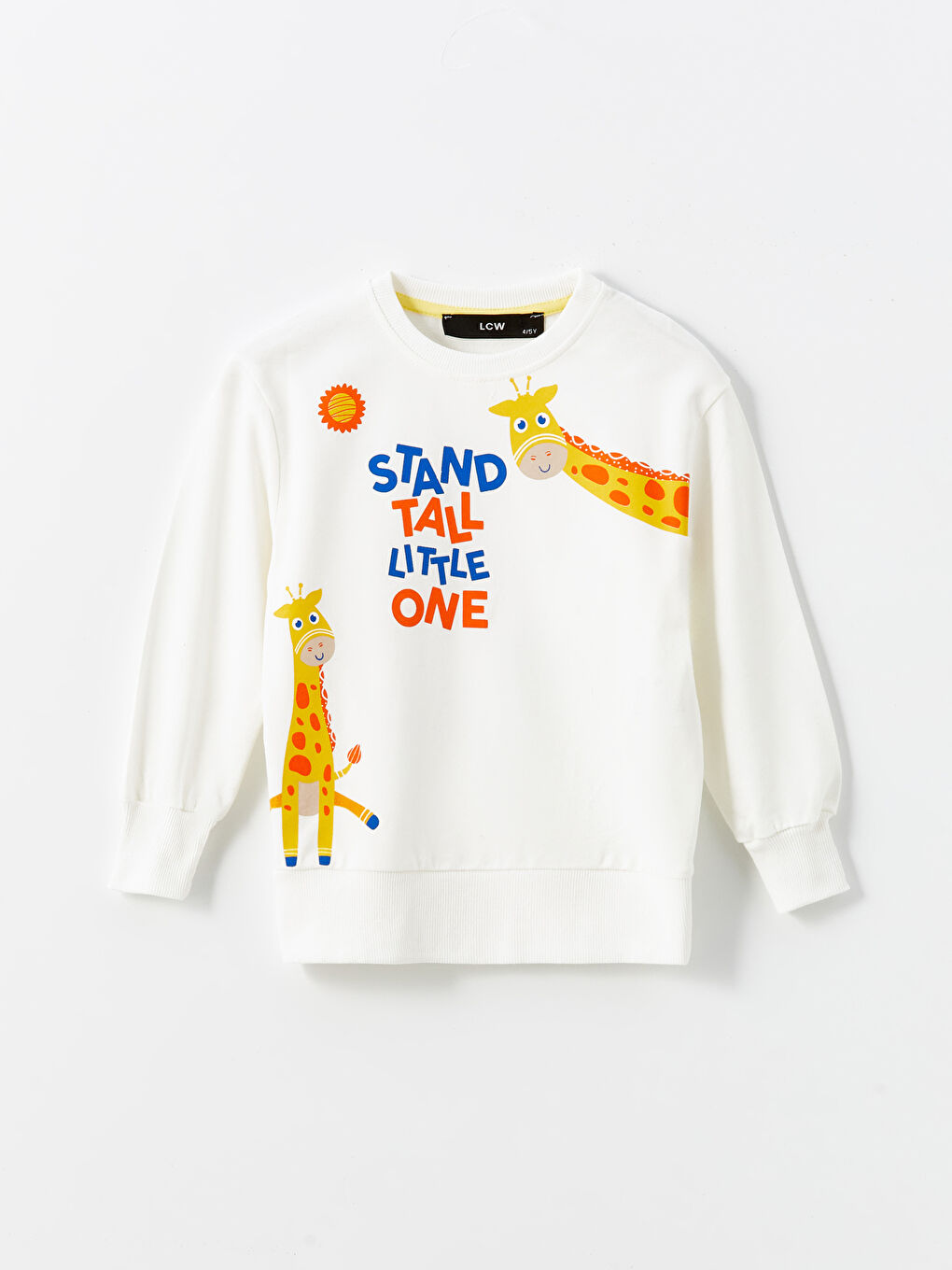 LCW baby Saks Mavi Bisiklet Yaka Erkek Bebek Sweatshirt 2'li - 1