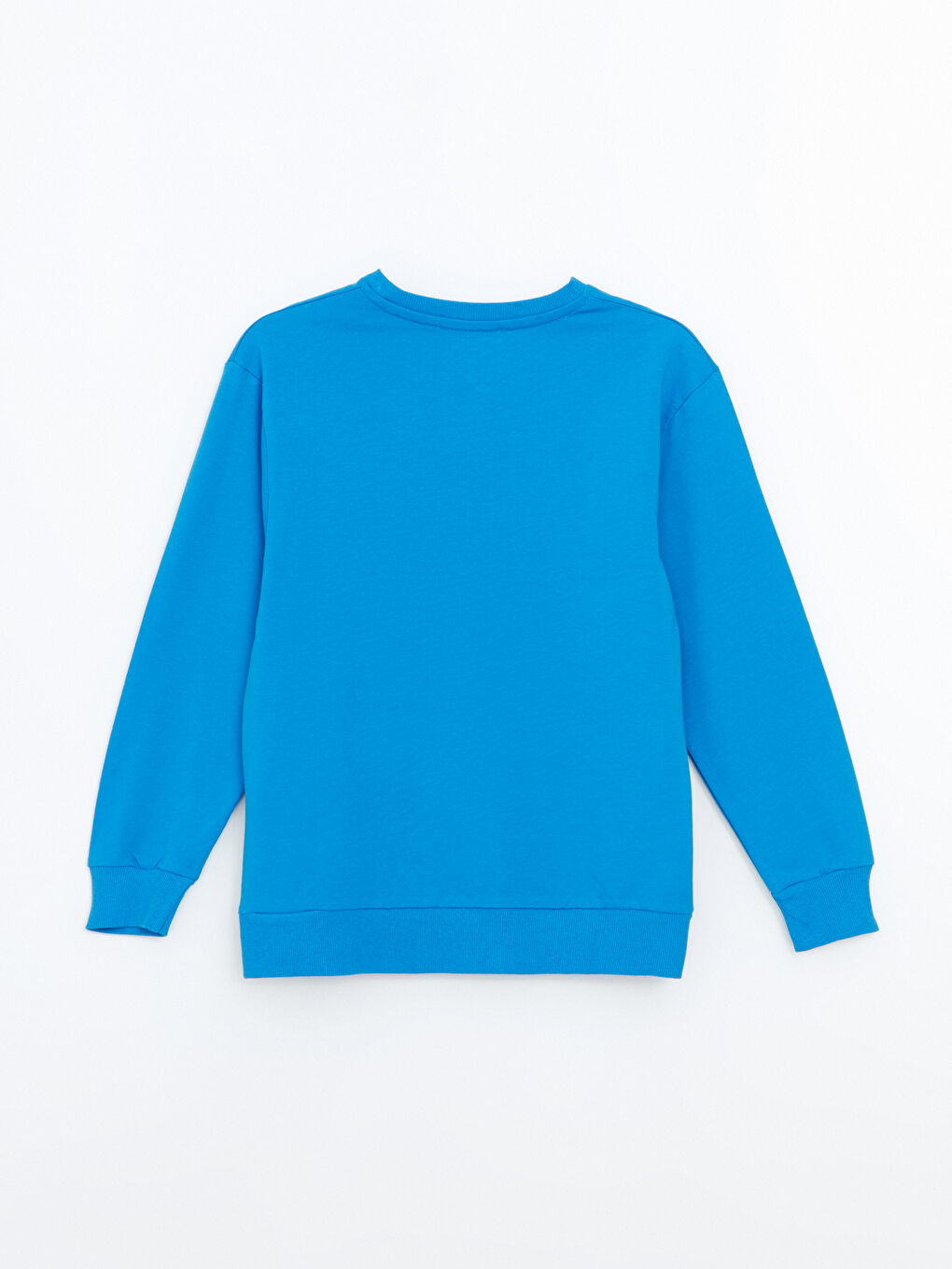 LCW Kids Mavi Bisiklet Yaka Baskılı Erkek Çocuk Sweatshirt - 2