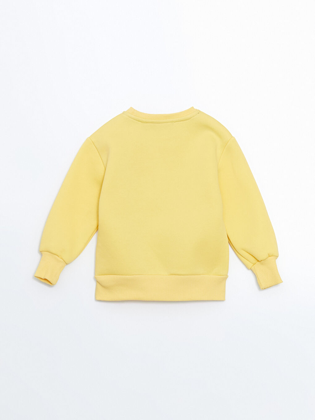 LCW Kids Sarı Bisiklet Yaka Baskılı Kız Çocuk Sweatshirt - 2