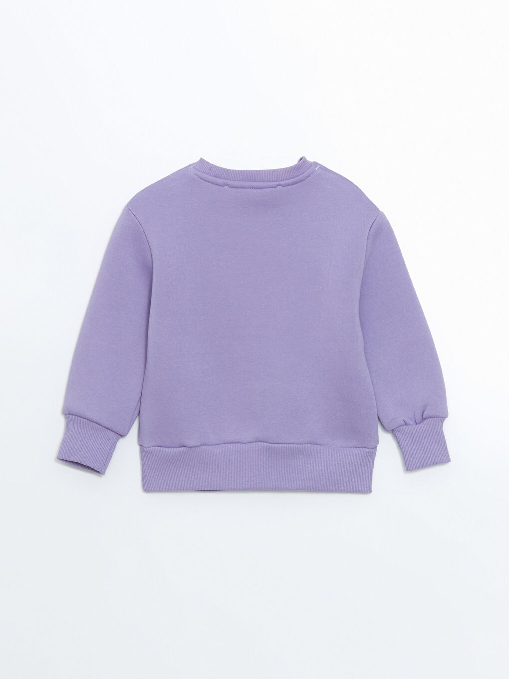 LCW Kids Lila Bisiklet Yaka Baskılı Kız Çocuk Sweatshirt - 2