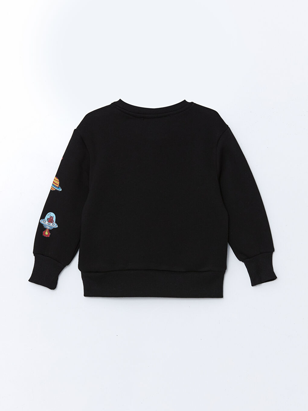 LCW Kids Siyah Bisiklet Yaka Baskılı Erkek Çocuk Sweatshirt - 1