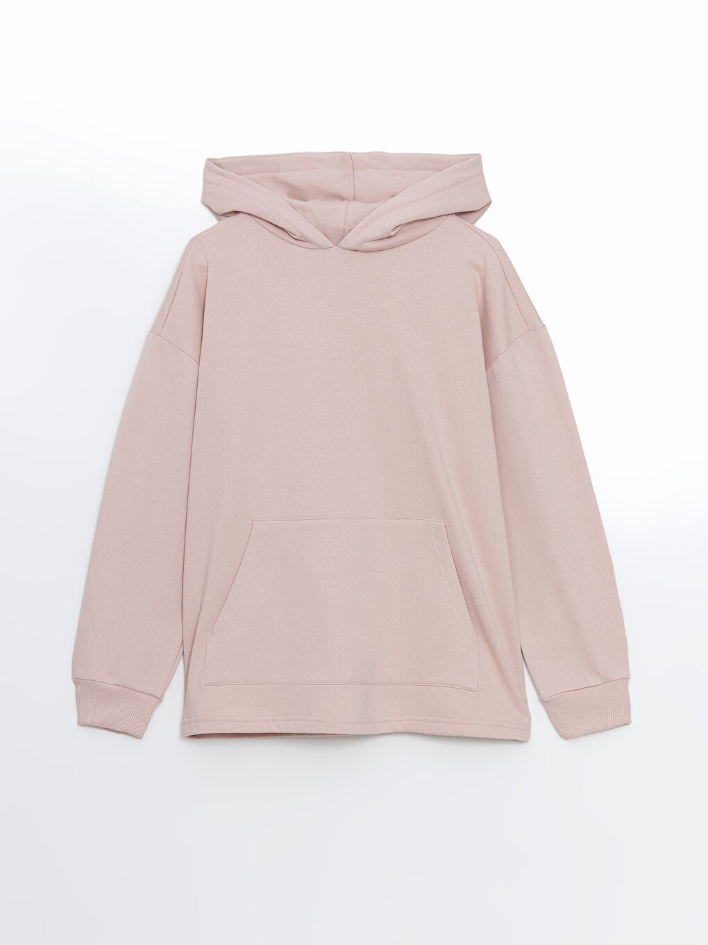 LC WAIKIKI Pembe Oversize Kadın Hoodie - 4