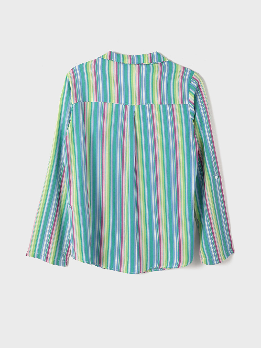 Striped Long Sleeve Women's Shirt -W4LC28Z8-LEN