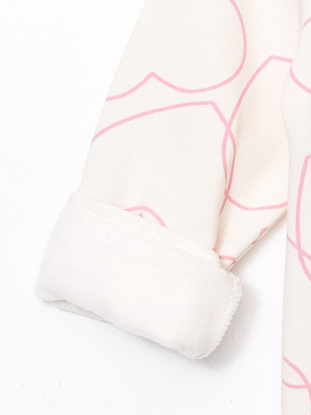 Pembe Bisiklet Yaka Baskılı Kız Çocuk Sweatshirt-2