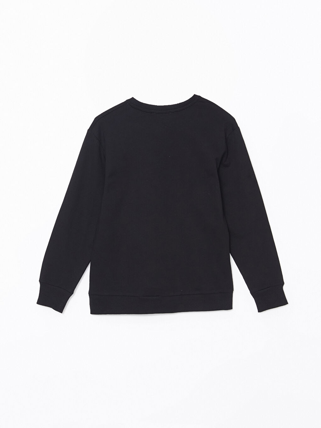 LCW Kids Siyah Bisiklet Yaka Kız Çocuk Sweatshirt - 2