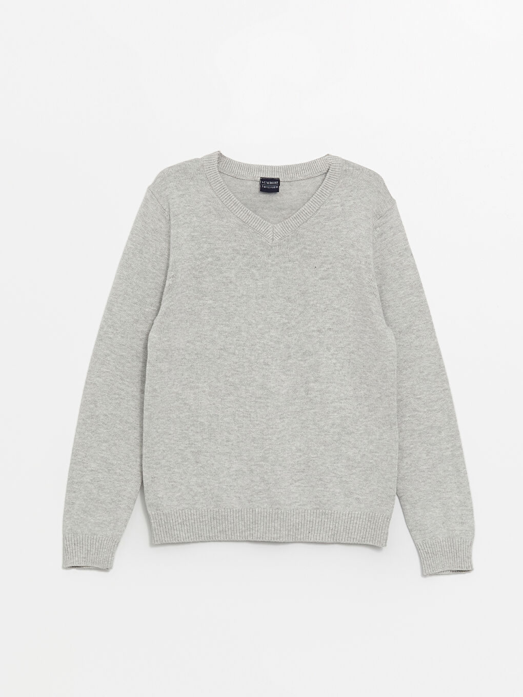 LCW Kids V Neck Basic Long Sleeve Boys' Knitwear Sweater -W50314Z4-LAL