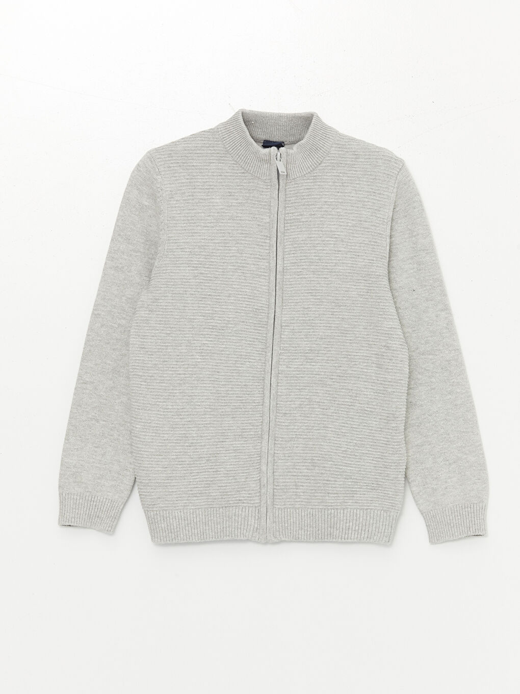 LCW Kids Textured Stand Collar Boy's Knitwear Cardigan -W50318Z4-LAL