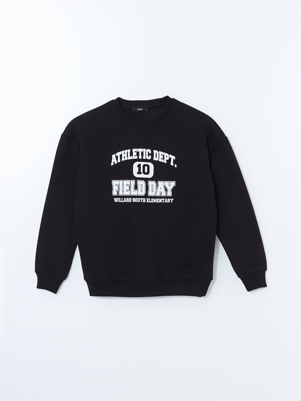 LC WAIKIKI Siyah Bisiklet Yaka Kadın Sweatshirt - 4