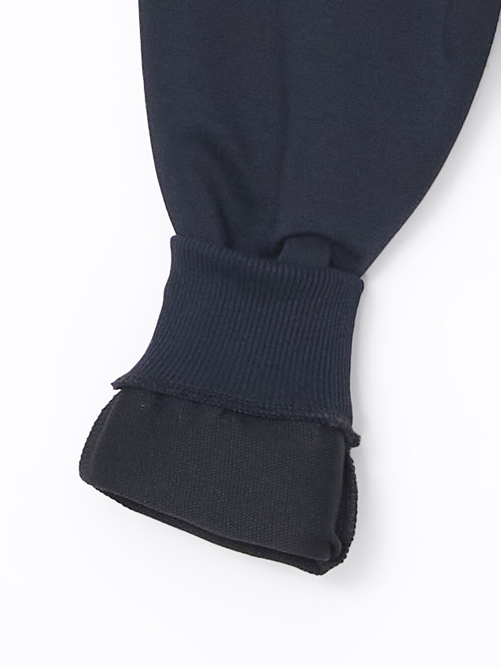 Lacivert Bisiklet Yaka Baskılı Erkek Bebek Eşofman Takım-5