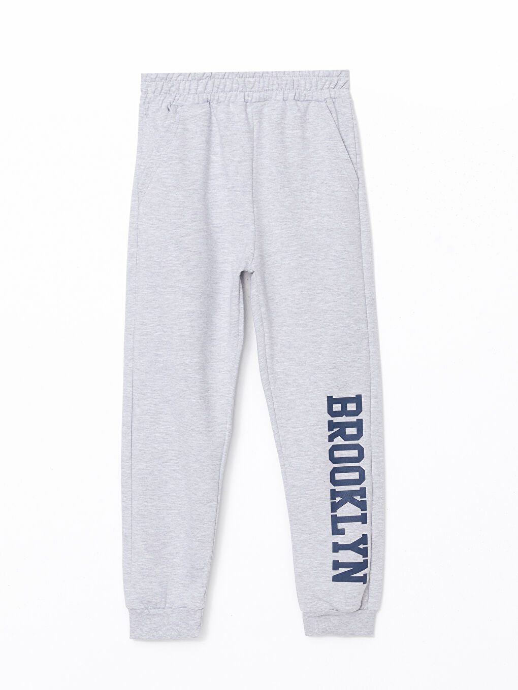 Lacivert Bisiklet Yaka Baskılı Erkek Çocuk Eşofman Takım-3