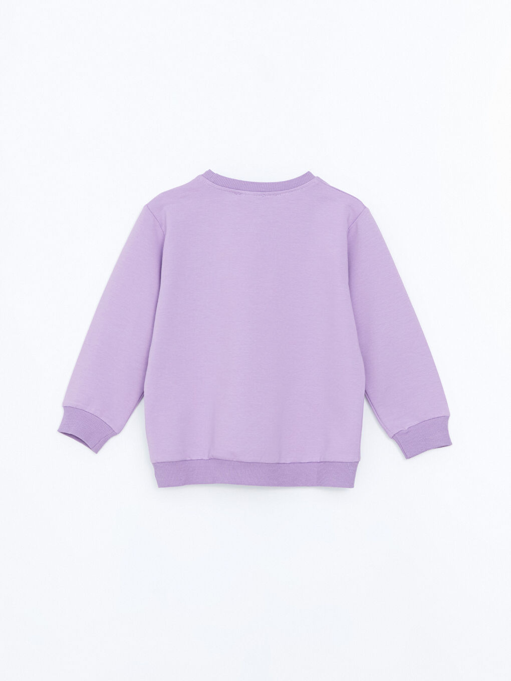 LCW baby Lila Bisiklet Yaka Baskılı Kız Bebek Sweatshirt - 2