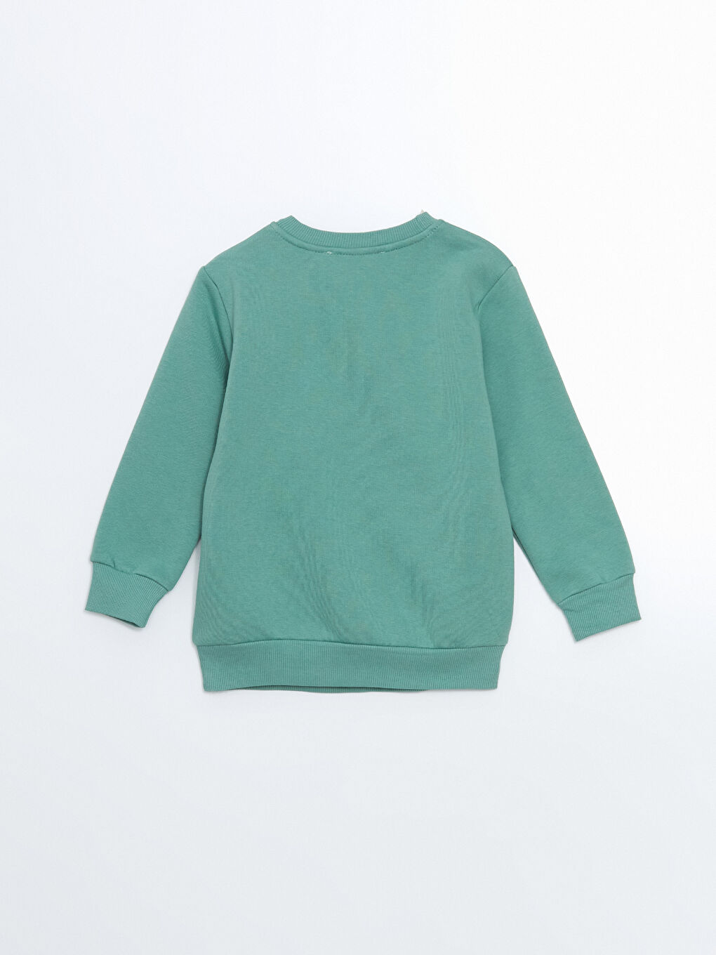 LCW baby Yeşil Bisiklet Yaka Baskılı Kız Bebek Sweatshirt - 2