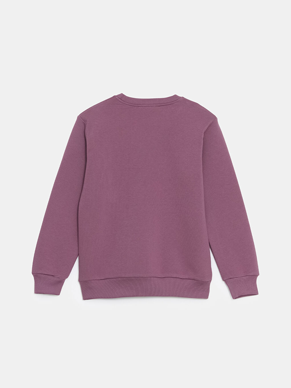 LCW Kids Mor Bisiklet Yaka Baskılı Kız Çocuk Sweatshirt - 1