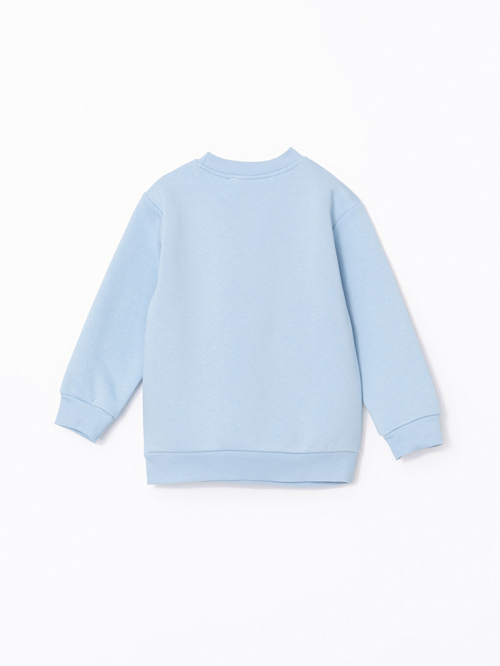 LCW baby Mavi Bisiklet Yaka Baskılı Erkek Bebek Sweatshirt - 2