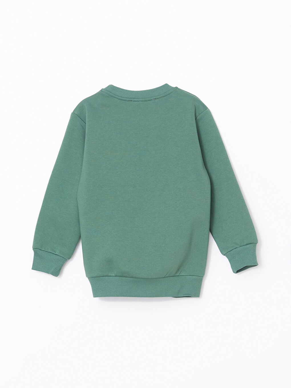 LCW baby Haki Bisiklet Yaka Baskılı Erkek Bebek Sweatshirt - 2