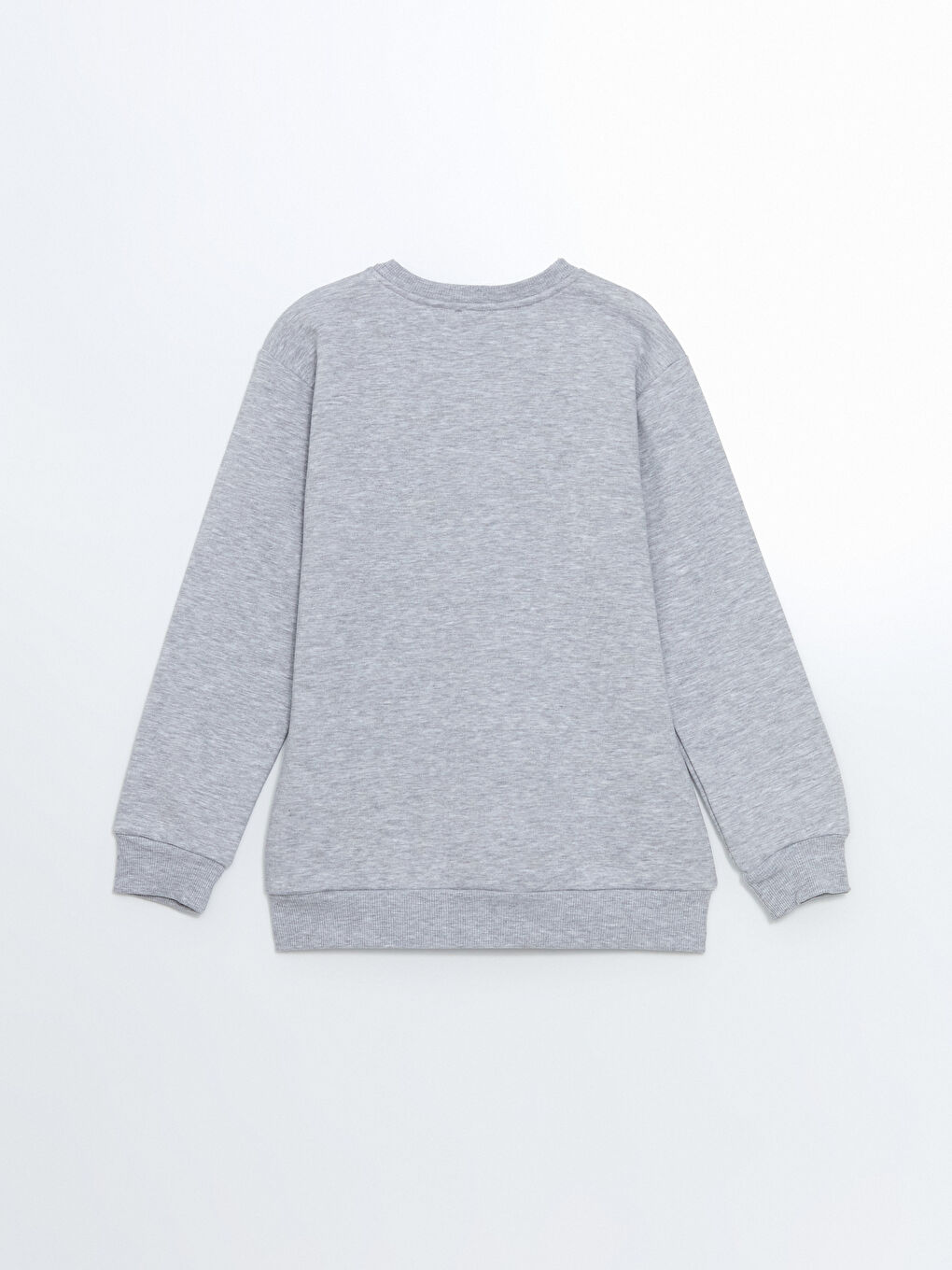 LCW Kids Gri Bisiklet Yaka Baskılı Erkek Çocuk Sweatshirt - 2