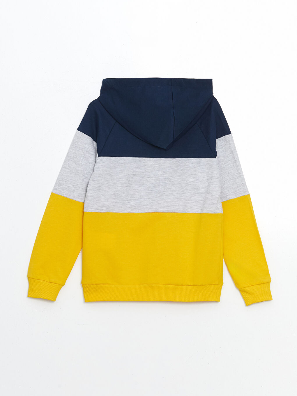 LCW Kids İndigo Kapüşonlu Baskılı Erkek Çocuk Sweatshirt - 1