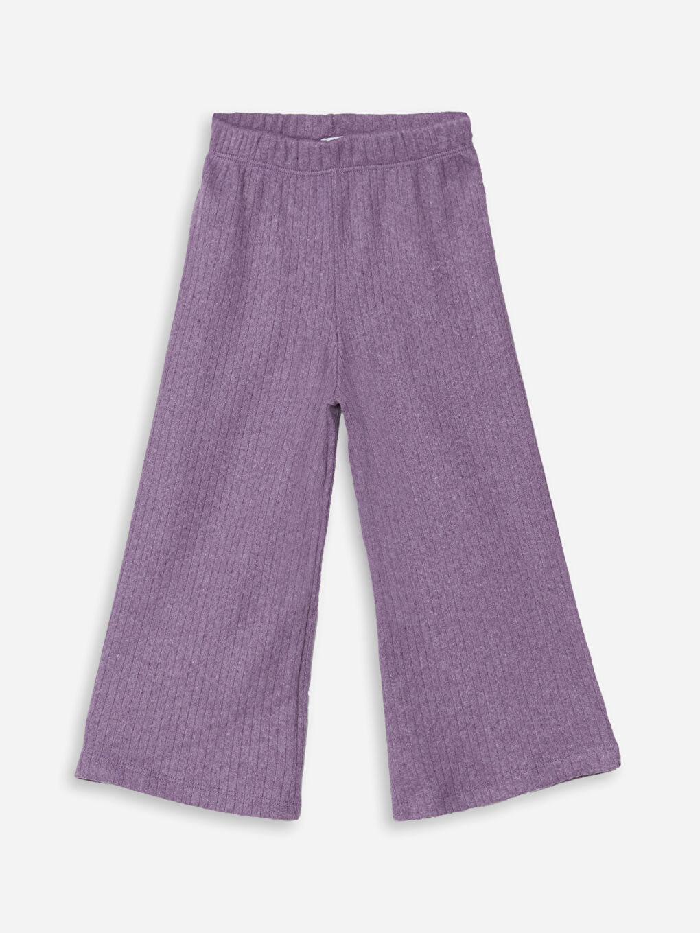 Lila Bisiklet Yaka Basic Kız Çocuk Tişört ve Pantolon 2'li-6