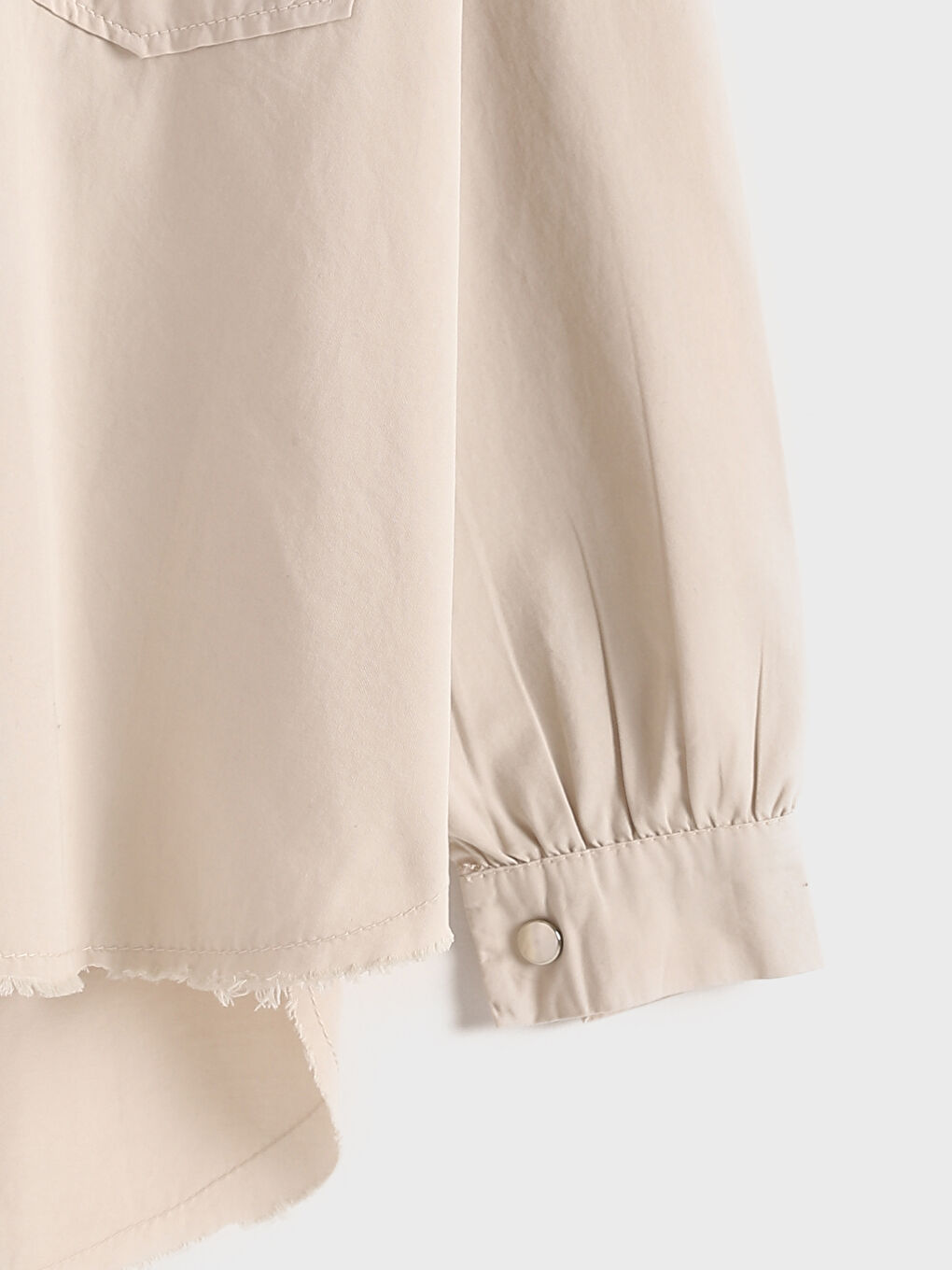 Plain Long Sleeve Oversize Women's Shirt-6