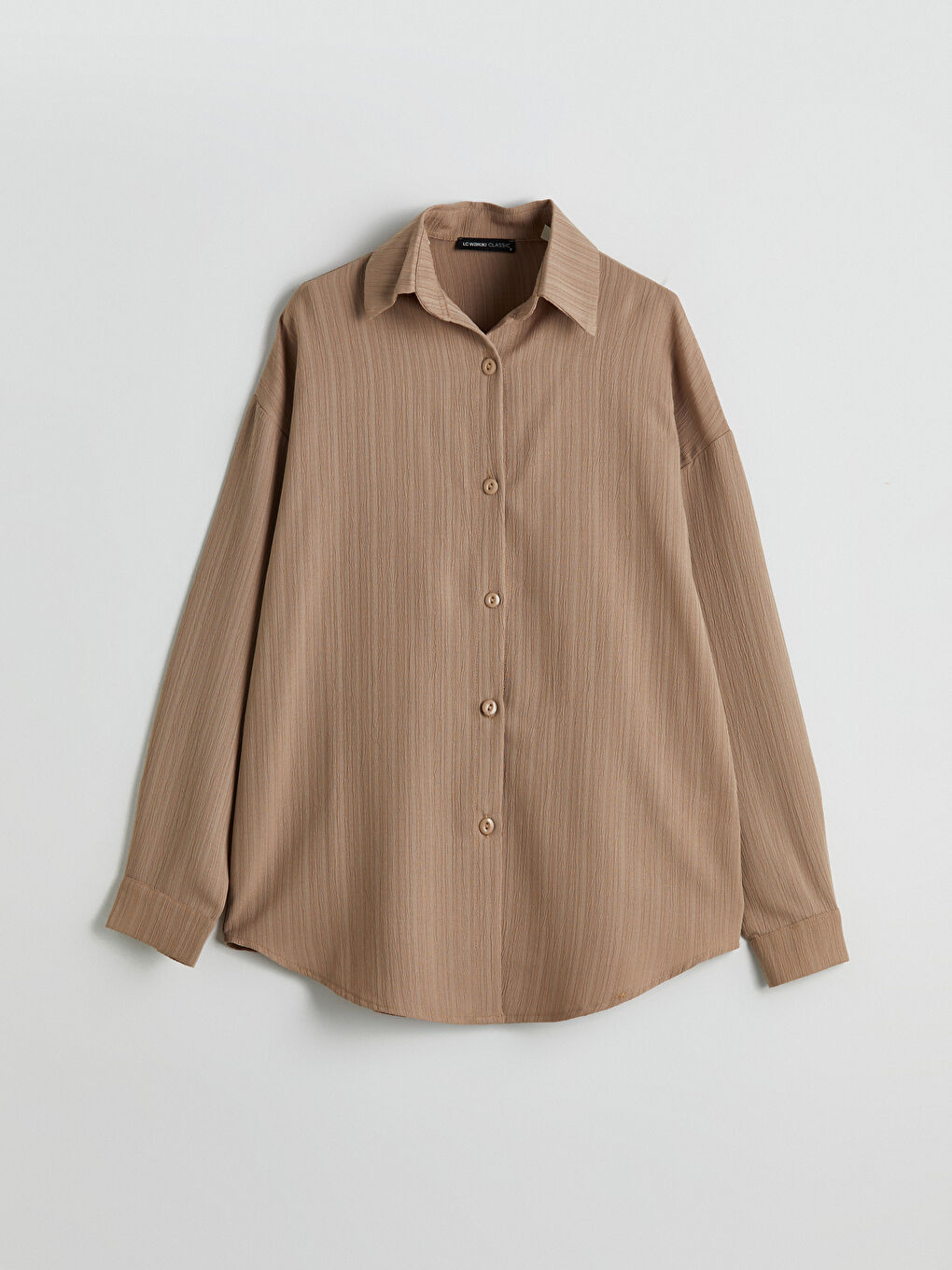 Oversize Textured Women's Shirt-4