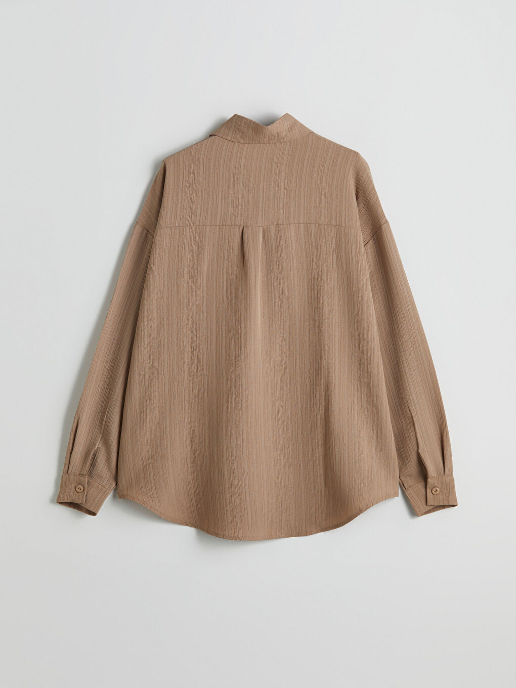 Oversize Textured Women's Shirt-5