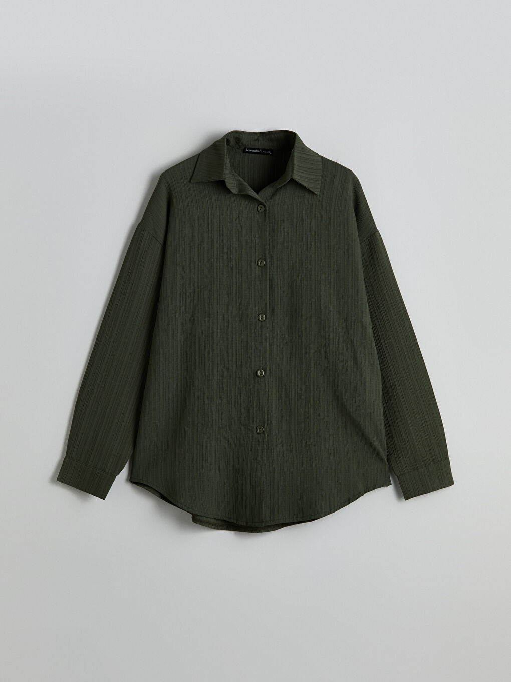 Oversize Textured Women's Shirt-4