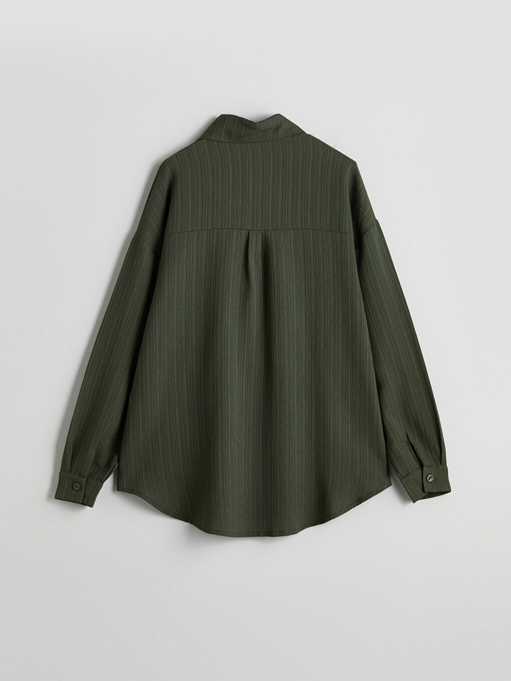Oversize Textured Women's Shirt-5
