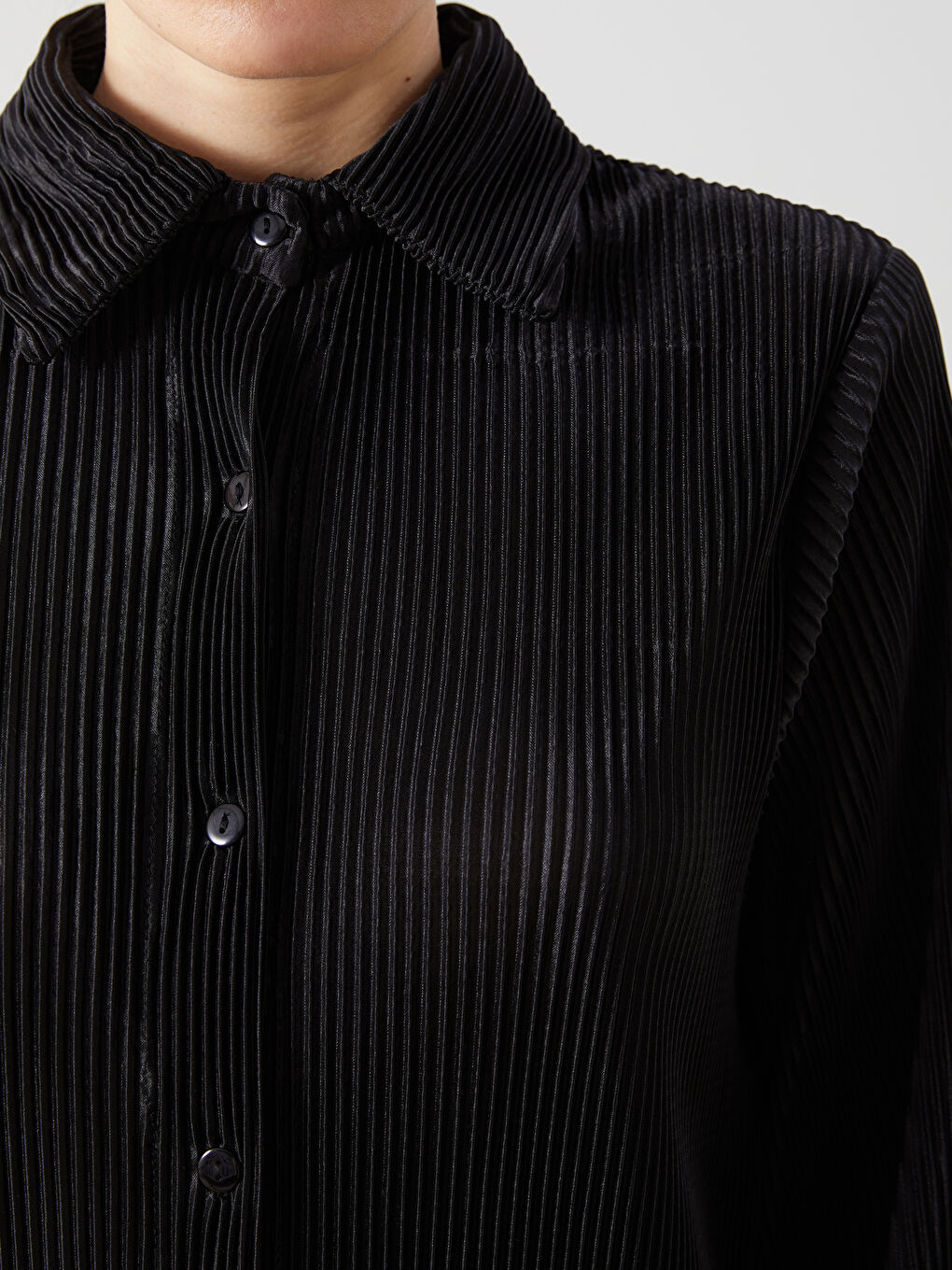 Chemise Rayée à Manches Longues Oversize pour Femmes-2