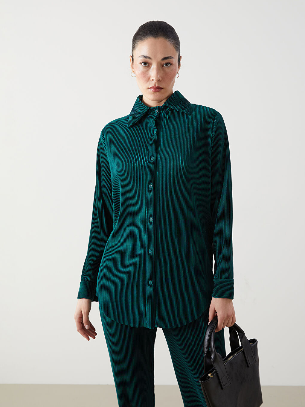 Striped Long Sleeve Oversize Women's Shirt