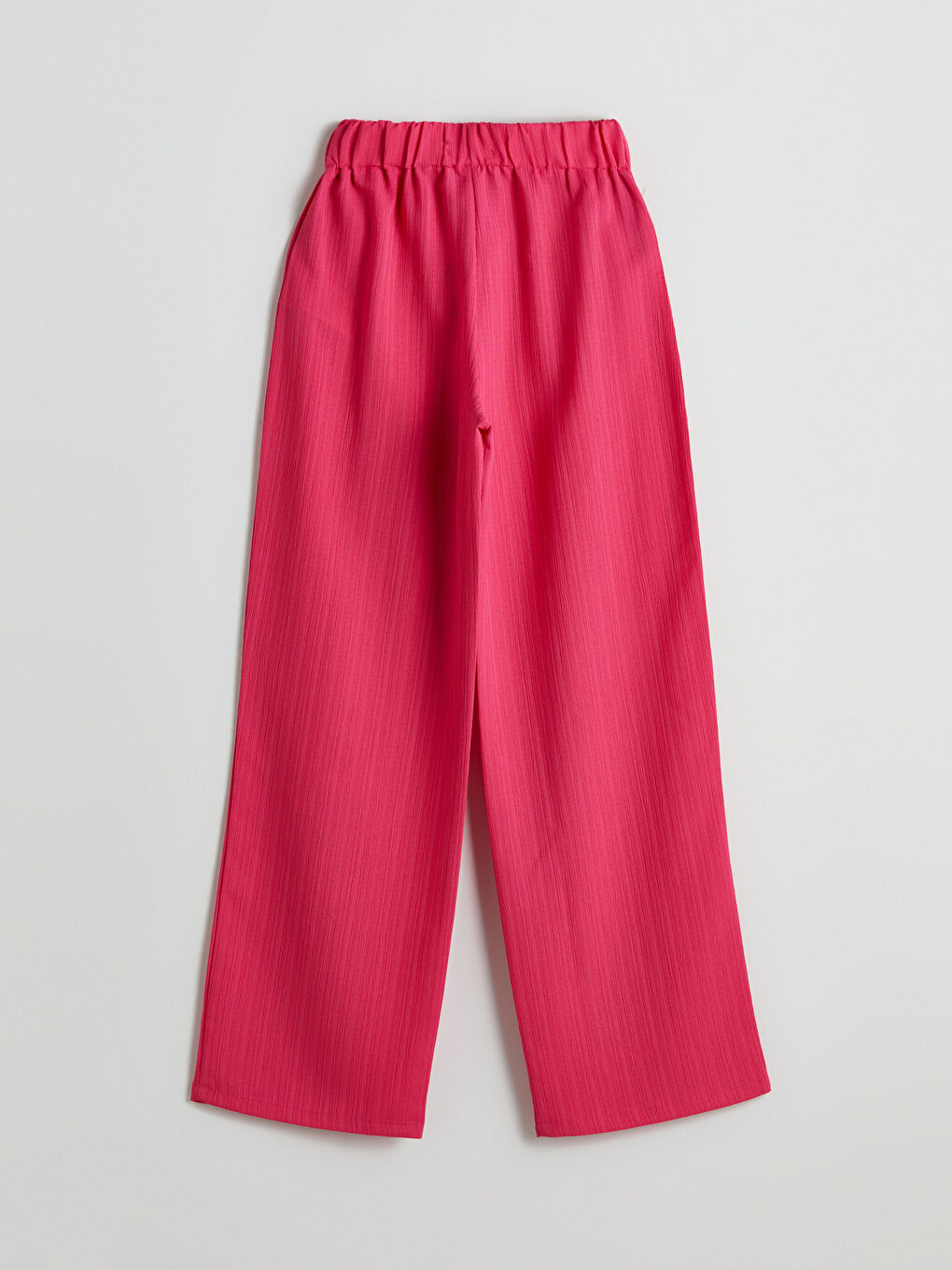 Elasticated Waist Textured Women's Trousers-5