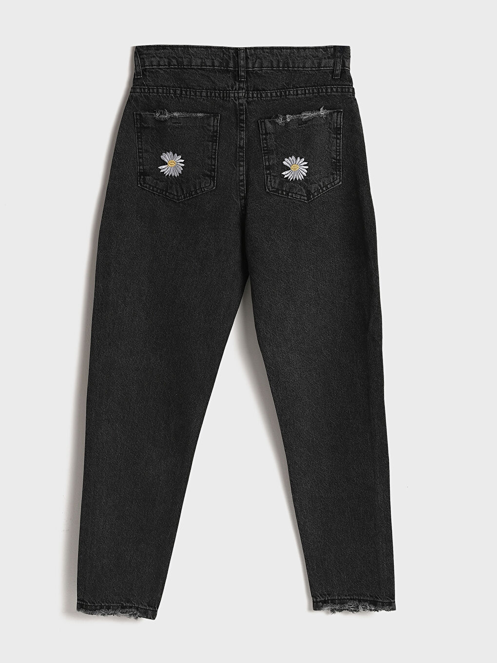 Mom Fit Floral Women's Jeans-6