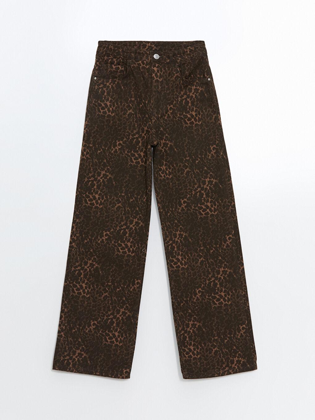 LCW Modest Leopard Print Baggy Fit Women's Jeans -W4LI09Z8-LQZ