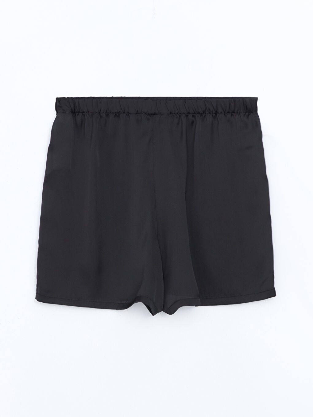 Siyah Beli Lastikli Kadın Şort Pijama Altı