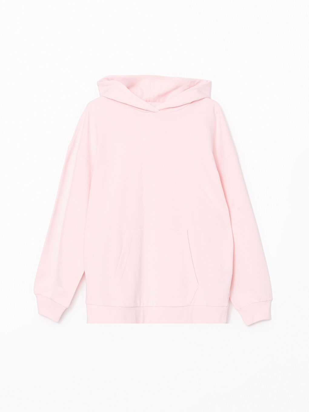 Natuvera Açık Pembe Oversize Kadın Hoodie