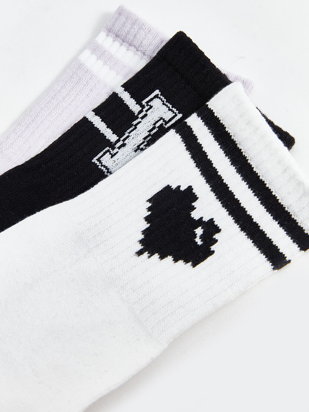 LCW DREAM Printed Women's Ankle Socks 3-packs -W50418Z8-J1F