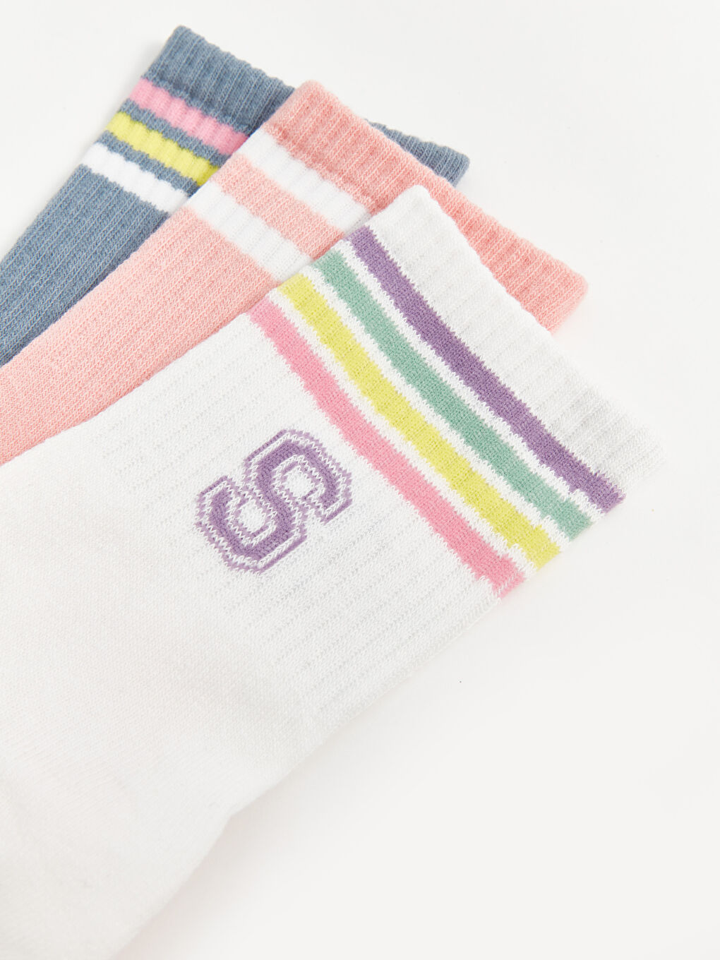 LCW DREAM Printed Women's Ankle Socks 3-packs -W50420Z8-EEW