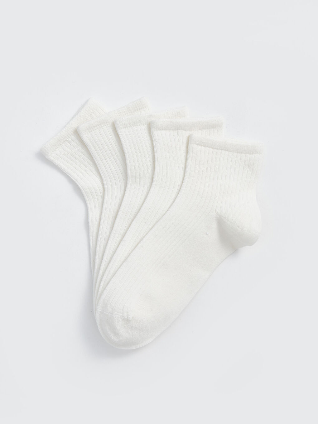 LCW DREAM Women's Plain Ankle Socks 5 Pack -W50430Z8-FDU