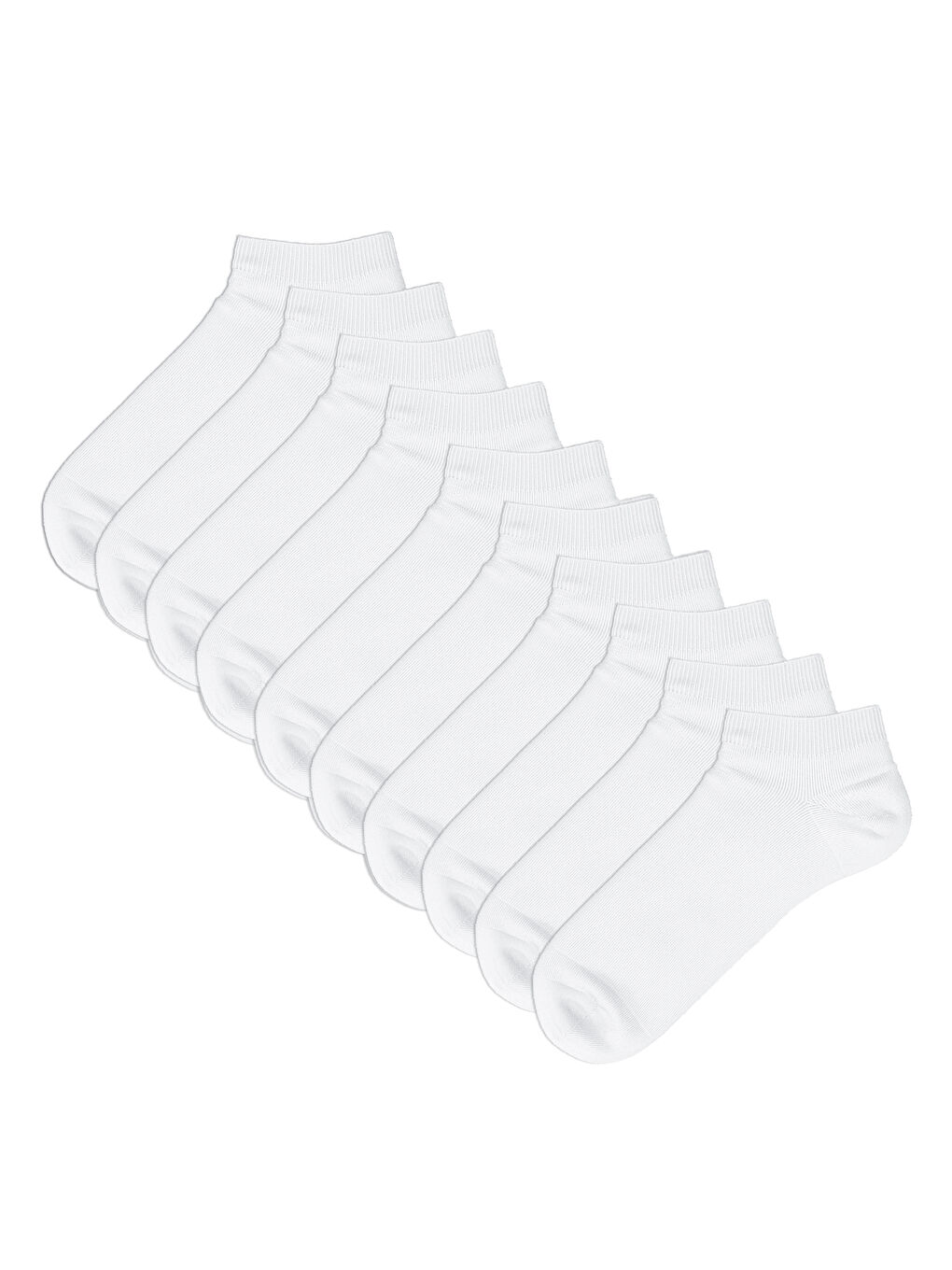 LCW DREAM Women's Plain Trainer Socks 10-pack -W50450Z8-FFB