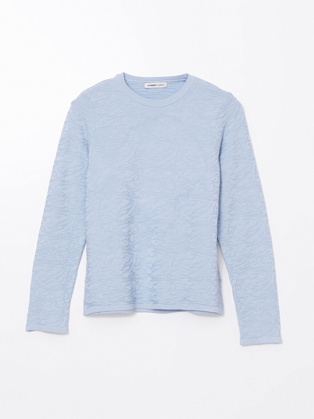 Crew Neck Patterned Women's Knitwear Sweater -W4LI65Z8-CU5