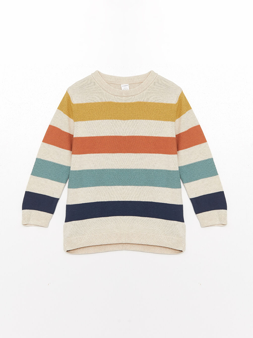 LCW Kids Crew Neck Long Sleeve Baby Boys' Knitwear Sweater -W50720Z1-P8J
