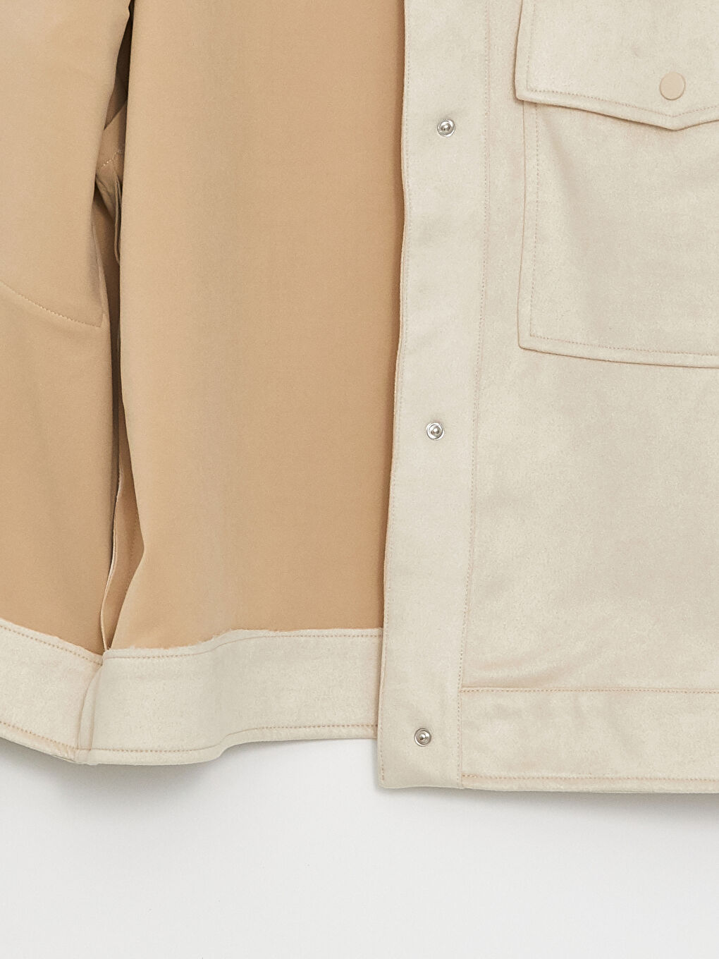 LCWAIKIKI Classic Faux Suede Women's Shirt Jacket -W50795Z8-G5M