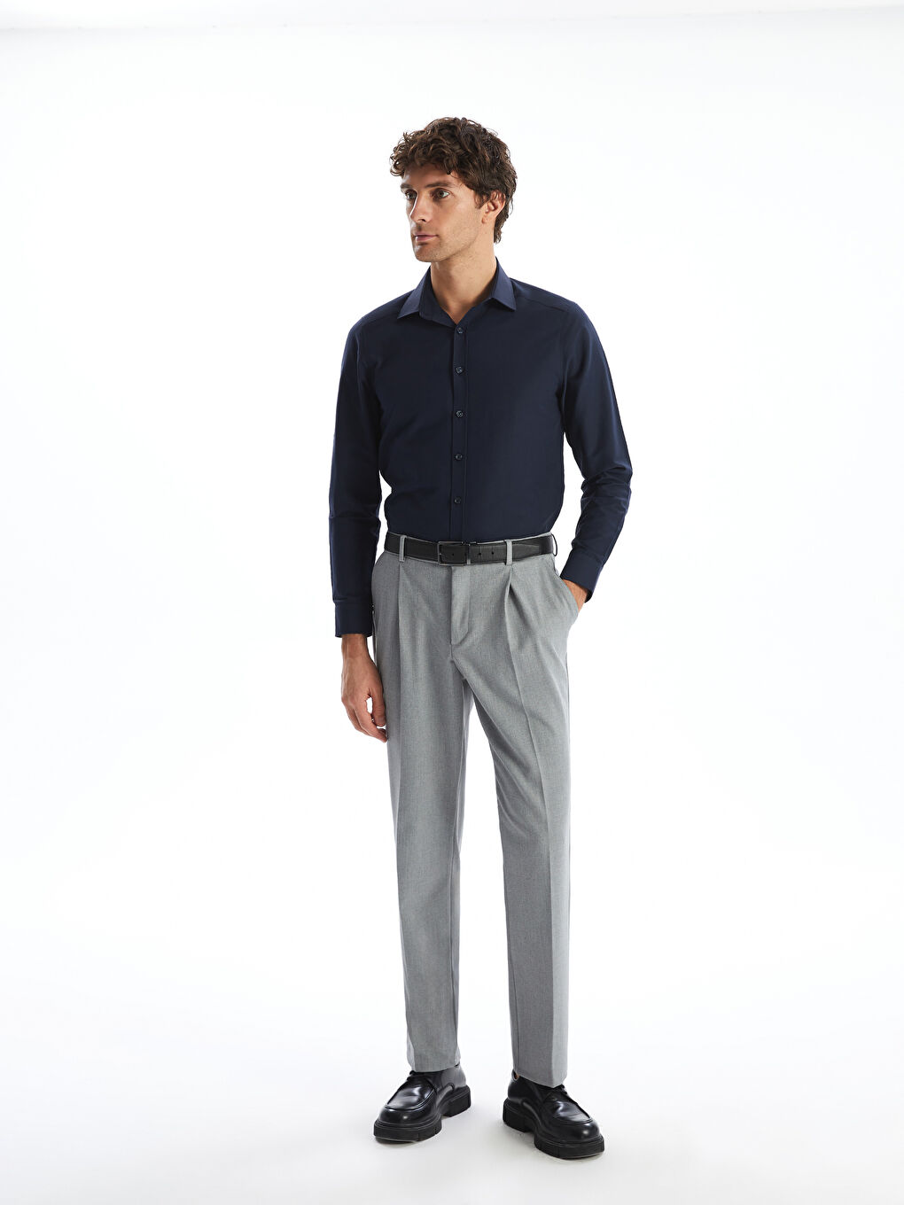 LCWAIKIKI Formal Slim Fit Long Sleeve Poplin Men's Shirt -W50808Z8-CRP