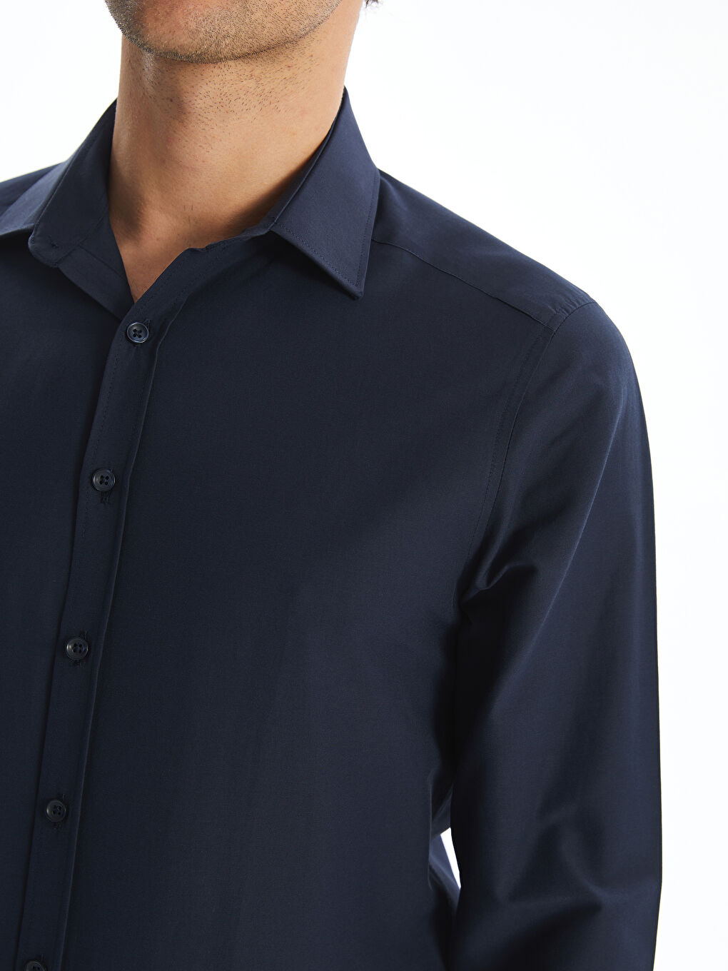LCWAIKIKI Formal Slim Fit Long Sleeve Poplin Men's Shirt -W50808Z8-CRP
