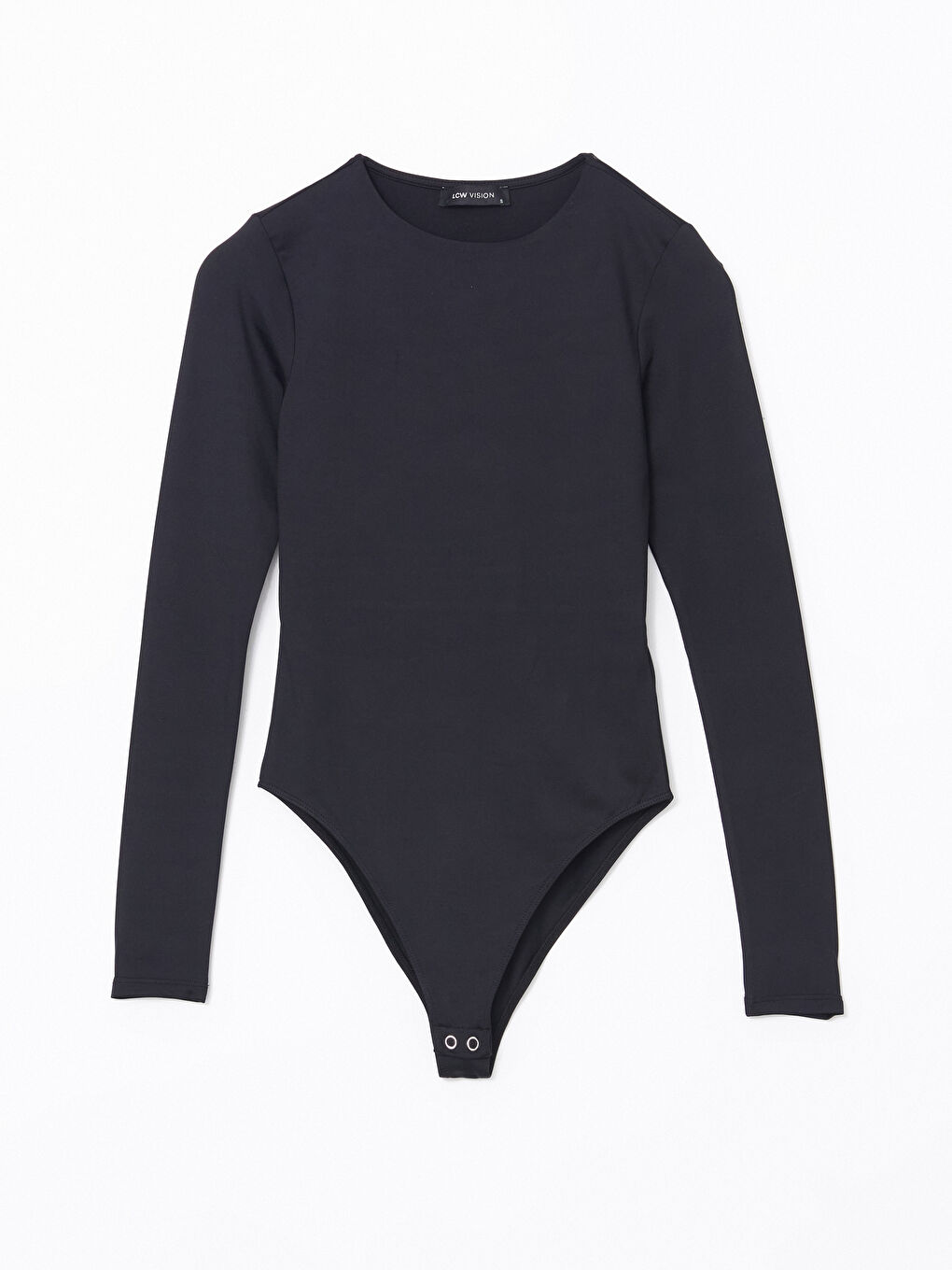 LCW Vision Siyah Bisiklet Yaka Kadın Bodysuit - 4