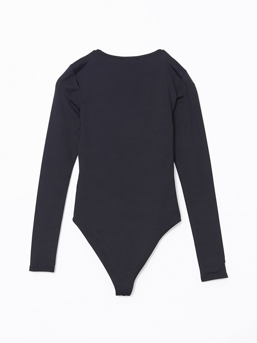 LCW Vision Siyah Bisiklet Yaka Kadın Bodysuit - 5