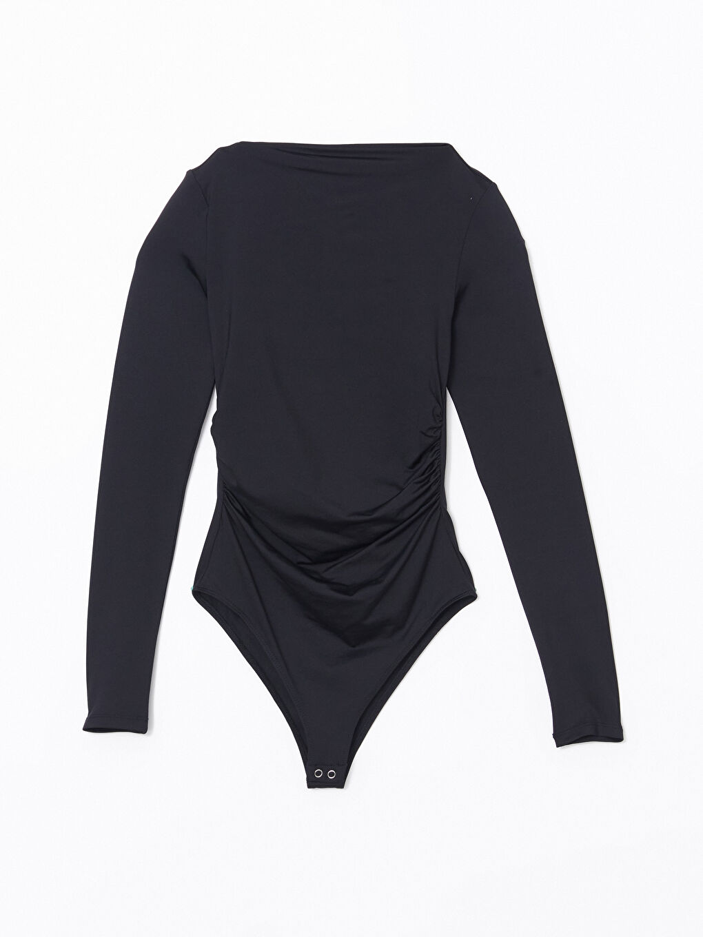 LCW Vision Siyah Dik Yaka Kadın Bodysuit